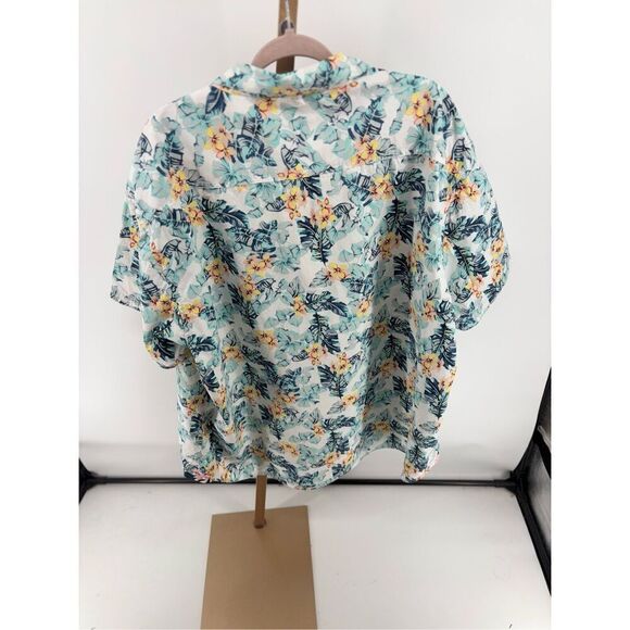Paper Denim & Cloth Men’s Short Sleeve Floral Button Up Shirt Size 4XL - Picture 8 of 8